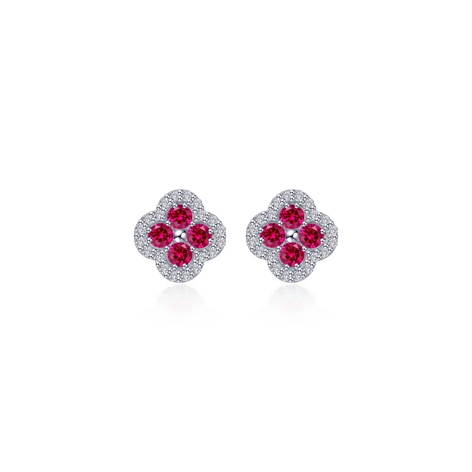 Chic And Stylish Jewelry At Exclusive Prices Stylish Looks Lafonn Simulated Diamond & Ruby Halo Stud Earrings E0610CRP00 Chic And Stylish Jewelry At Exclusive Prices Stylish Looks Lafonn Simulated Diamond & Ruby Halo Stud Earrings E0610CRP00