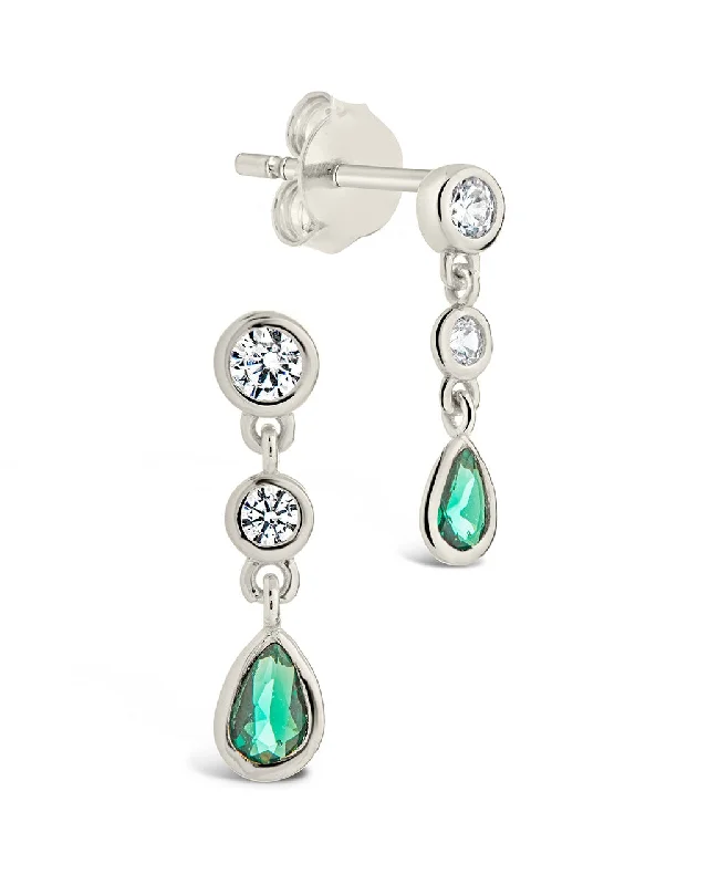 Elegant Jewelry Pieces At Unbelievable Prices Luxury Fashion Discounts Sterling Silver Mae Emerald CZ Drop Stud Earrings Elegant Jewelry Pieces At Unbelievable Prices Luxury Fashion Discounts Sterling Silver Mae Emerald CZ Drop Stud Earrings