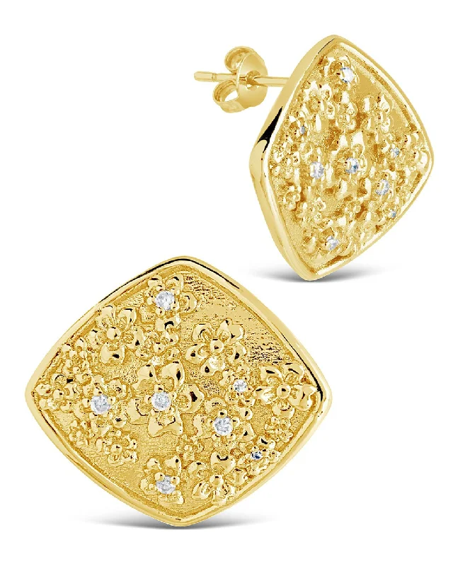 Romantic Heart-Shaped Jewelry For Special Gifts Hot Brand Discounts Ophelia CZ Floral Stud Earrings Romantic Heart-Shaped Jewelry For Special Gifts Hot Brand Discounts Ophelia CZ Floral Stud Earrings