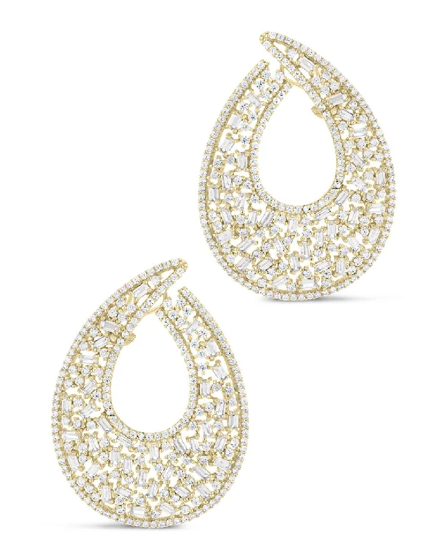 Premium Diamond Jewelry At Once-In-A-Lifetime Discounts Style Without Limits Paige CZ Statement Stud Earrings Premium Diamond Jewelry At Once-In-A-Lifetime Discounts Style Without Limits Paige CZ Statement Stud Earrings