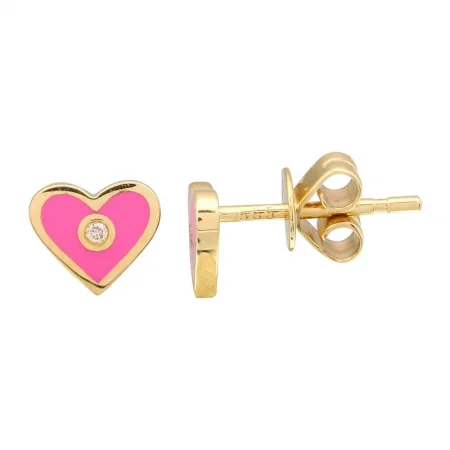 Affordable Luxury Jewelry For Every Occasion Catch Every Fashion Trend MIA Enamel HEART Stud Earrings Affordable Luxury Jewelry For Every Occasion Catch Every Fashion Trend MIA Enamel HEART Stud Earrings