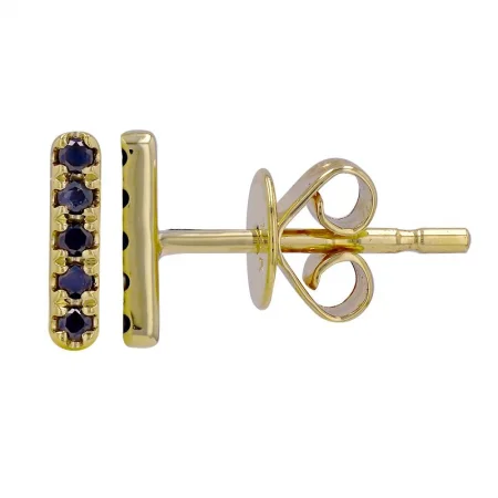 Huge Savings On Timeless Jewelry Collections Trend Forward Threads BELLA Black Diamond Bar Stud Earrings Huge Savings On Timeless Jewelry Collections Trend Forward Threads BELLA Black Diamond Bar Stud Earrings