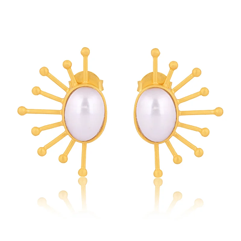 Buy More, Save More On Stunning Jewelry Pieces Big Discounts Ray of Sunshine Stud Earrings - Pearl Buy More, Save More On Stunning Jewelry Pieces Big Discounts Ray of Sunshine Stud Earrings - Pearl