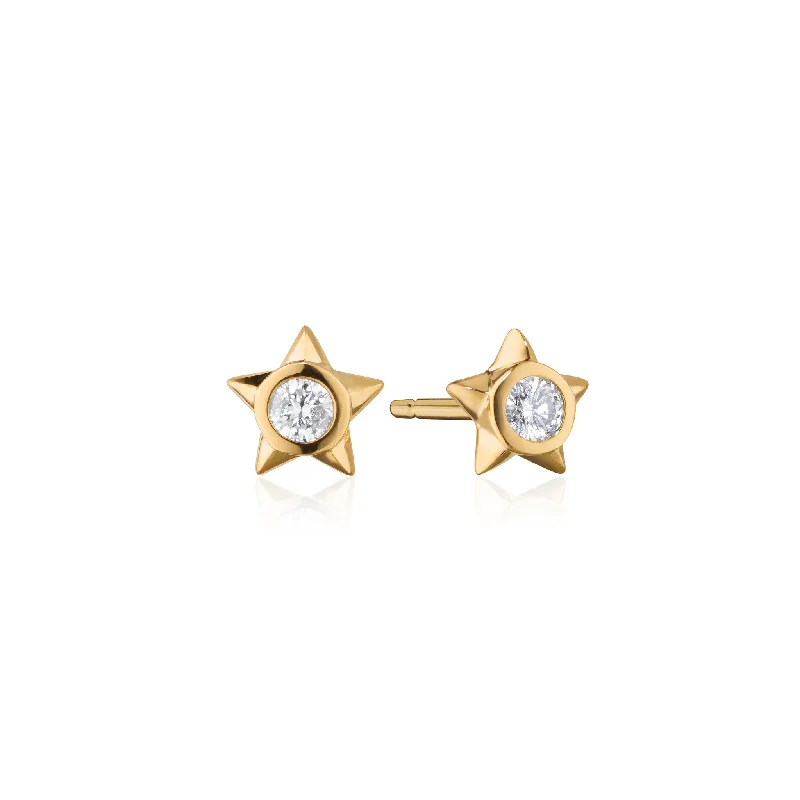 Shop Jewelry That Shines Without The High Price Relaxed Style Deals Reclaimed 18K Yellow Gold and Diamond Star Stud Earrings Shop Jewelry That Shines Without The High Price Relaxed Style Deals Reclaimed 18K Yellow Gold and Diamond Star Stud Earrings