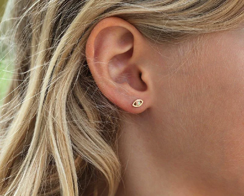 Luxury Jewelry At Unbeatable Discounts Valentine's Special Eye-Shaped Opal Stud Earrings For Her Luxury Jewelry At Unbeatable Discounts Valentine's Special Eye-Shaped Opal Stud Earrings For Her