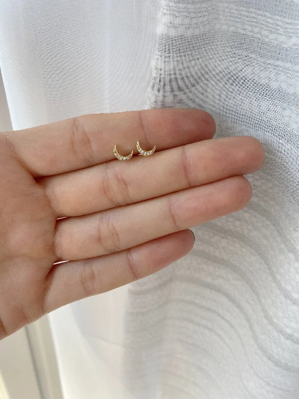 Luxury Jewelry Sale – Sparkle For Less Discover Now BREE Moon Stud Earrings