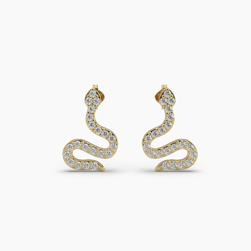 Buy More, Save More – Special Jewelry Discounts Enjoy Discount 0.25ct Round Lab Grown Diamond Snake Earrings | Push Back Stud Earrings | 14k Gold Buy More, Save More – Special Jewelry Discounts Enjoy Discount 0.25ct Round Lab Grown Diamond Snake Earrings | Push Back Stud Earrings | 14k Gold