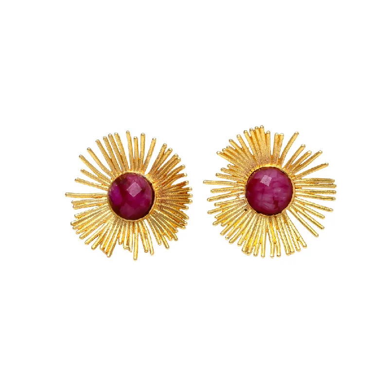 Stunning Statement Jewelry, Unbeatable Discounts Flash Sale Ruby Sunrise Stud Earrings Stunning Statement Jewelry, Unbeatable Discounts Flash Sale Ruby Sunrise Stud Earrings