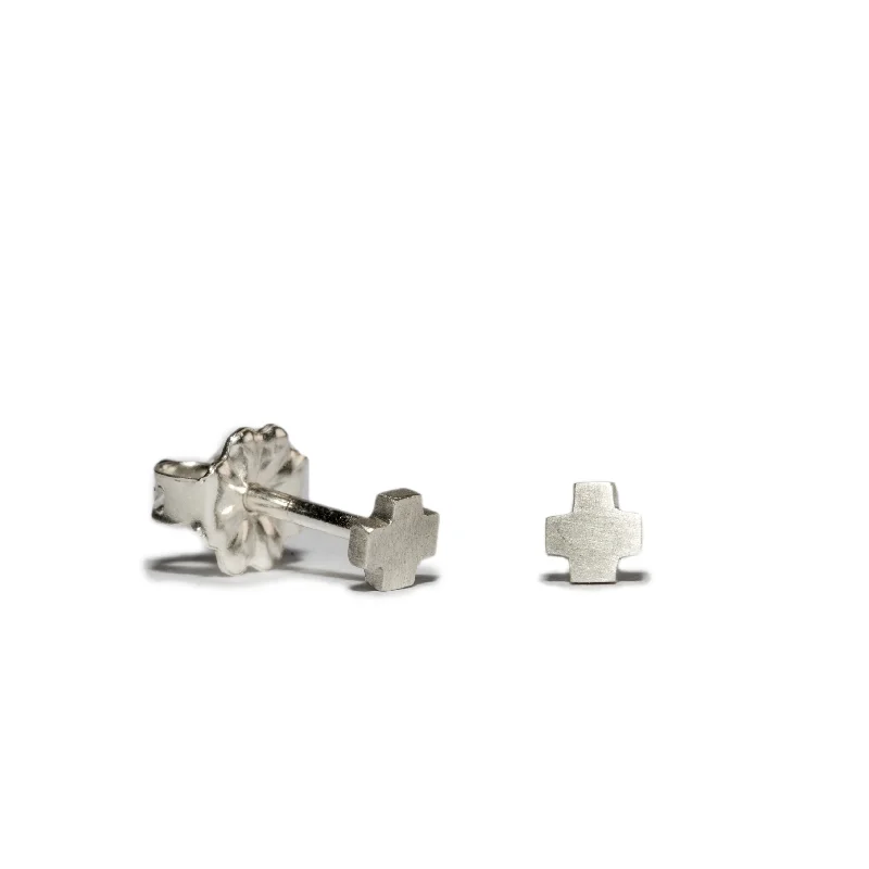 Shop Fine Jewelry With Exclusive Savings Seasonal Trends SALE <!--ER230-->-cross button stud earrings STERLING SILVER Shop Fine Jewelry With Exclusive Savings Seasonal Trends SALE <!--ER230-->-cross button stud earrings STERLING SILVER
