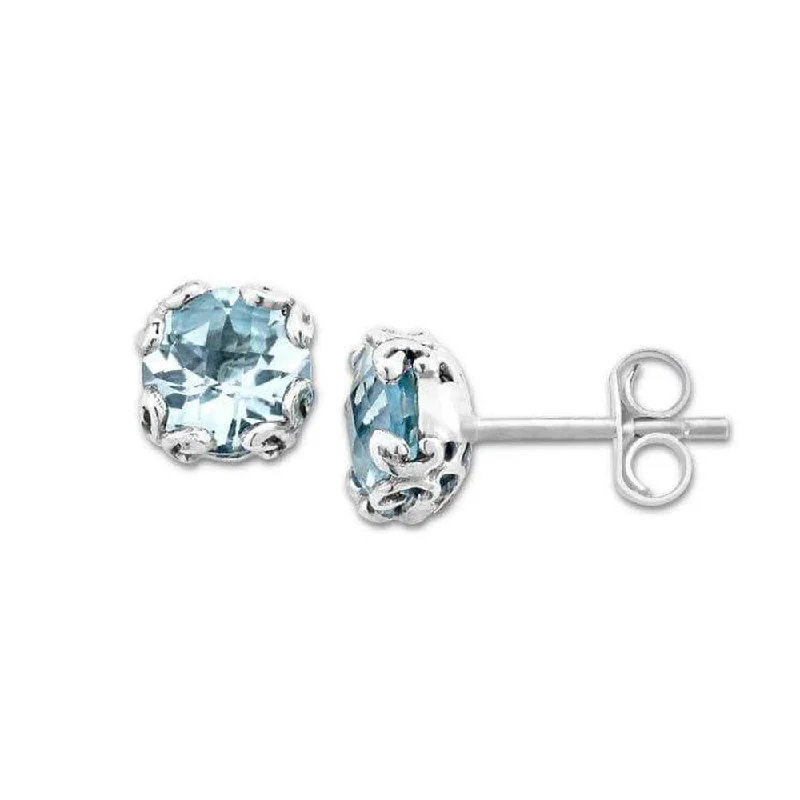 Final Call For Exquisite Jewelry At Reduced Rates Popular Collection Samuel B. Blue Topaz Birthstone Glow Stud Earrings - December Final Call For Exquisite Jewelry At Reduced Rates Popular Collection Samuel B. Blue Topaz Birthstone Glow Stud Earrings - December