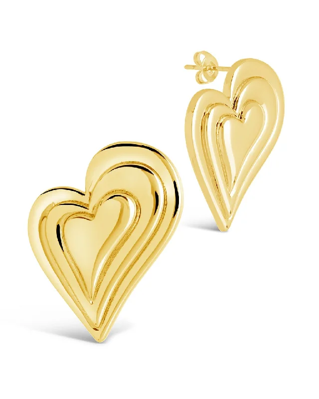 Handcrafted Jewelry Sale – Unique Designs At Low Prices Casual Fashion Beating Heart Statement Stud Earrings Handcrafted Jewelry Sale – Unique Designs At Low Prices Casual Fashion Beating Heart Statement Stud Earrings