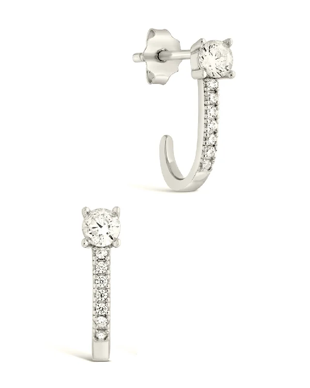 Jewelry Sale Bonanza – Grab Your Sparkle Now Low Price Special Sterling Silver CZ Suspender Stud Earrings Jewelry Sale Bonanza – Grab Your Sparkle Now Low Price Special Sterling Silver CZ Suspender Stud Earrings