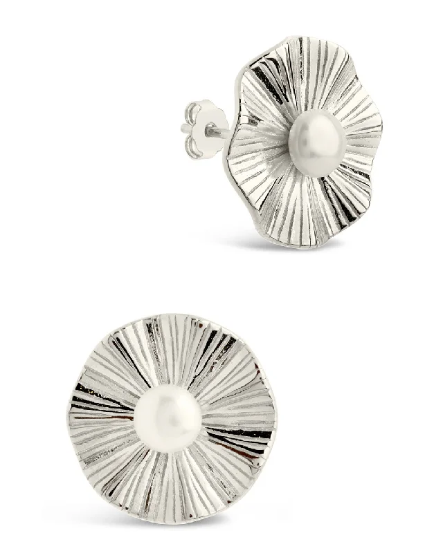Fashion-Forward Jewelry At Incredible Prices Fashion Sale Sterling Silver Textured Disk & Pearl Stud Earrings Fashion-Forward Jewelry At Incredible Prices Fashion Sale Sterling Silver Textured Disk & Pearl Stud Earrings