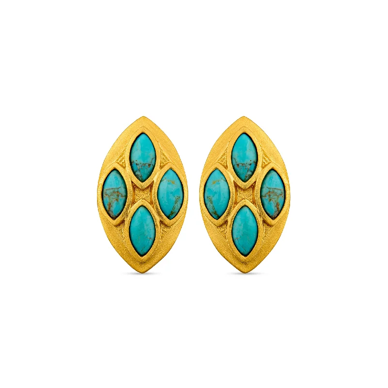 Get The Sparkle You Love At Prices You Adore Seasonal Picks Primrose Stud Earrings - Turquoise Get The Sparkle You Love At Prices You Adore Seasonal Picks Primrose Stud Earrings - Turquoise