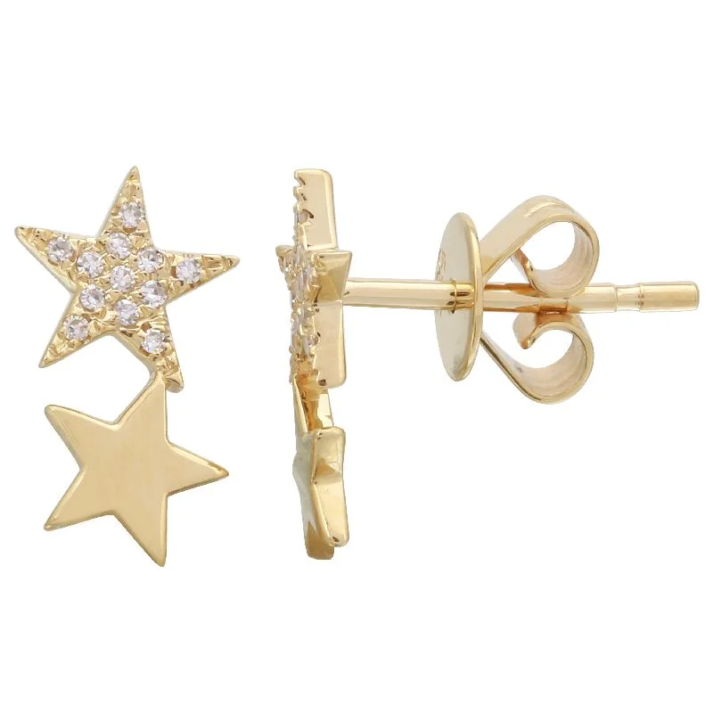Exclusive Jewelry Sale – Shine For Less Latest Fashion Two Stars Diamond Stud Earrings Exclusive Jewelry Sale – Shine For Less Latest Fashion Two Stars Diamond Stud Earrings