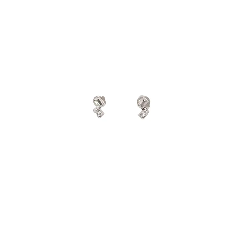 Get Ready To Sparkle – Special Jewelry Discounts Cool Prices White Modern Electrum Diamond Stud Earrings Get Ready To Sparkle – Special Jewelry Discounts Cool Prices White Modern Electrum Diamond Stud Earrings