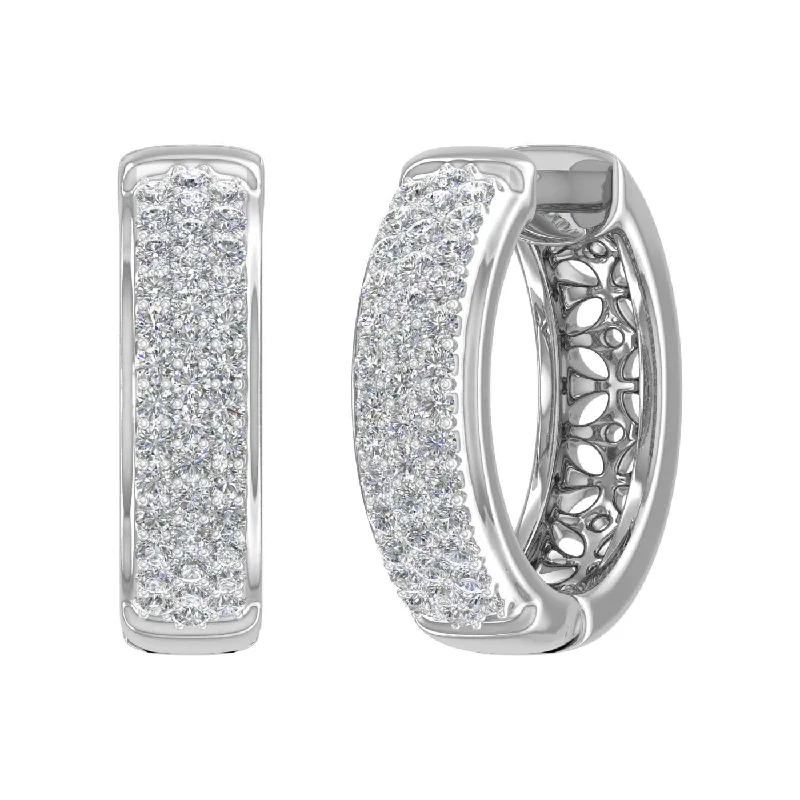 Dazzle In Elegance With Our Biggest Jewelry Sale Ends Soon 0.46 Carat Diamond Hoop Earrings in Gold Dazzle In Elegance With Our Biggest Jewelry Sale Ends Soon 0.46 Carat Diamond Hoop Earrings in Gold