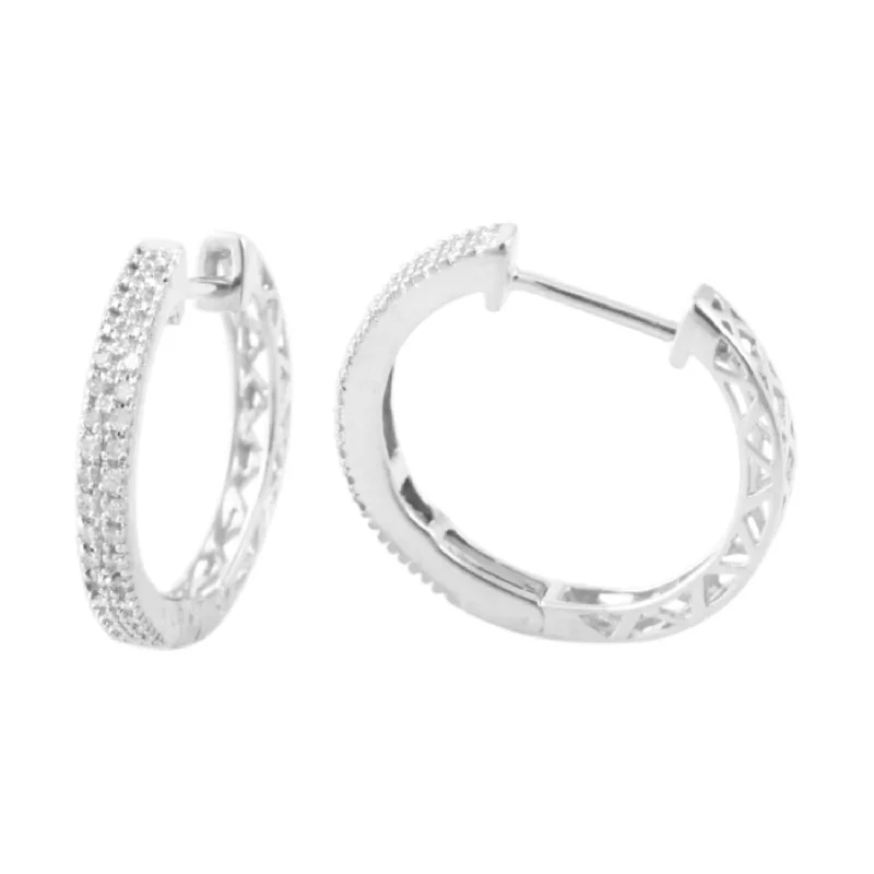 Limited-Stock Jewelry Clearance – Grab Your Favorites Now Hot Brand Discounts 1/10 CTW Diamond Hoop Earrings in 10KT White Gold Limited-Stock Jewelry Clearance – Grab Your Favorites Now Hot Brand Discounts 1/10 CTW Diamond Hoop Earrings in 10KT White Gold