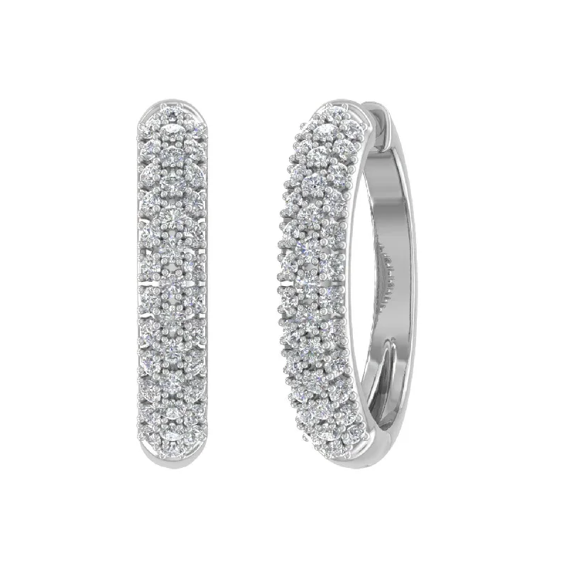 Elevate Your Outfit With Discounted Statement Jewelry Explore What'S New 1/2 Carat Diamond Hoop Earrings in Gold - IGI Certified Elevate Your Outfit With Discounted Statement Jewelry Explore What'S New 1/2 Carat Diamond Hoop Earrings in Gold - IGI Certified