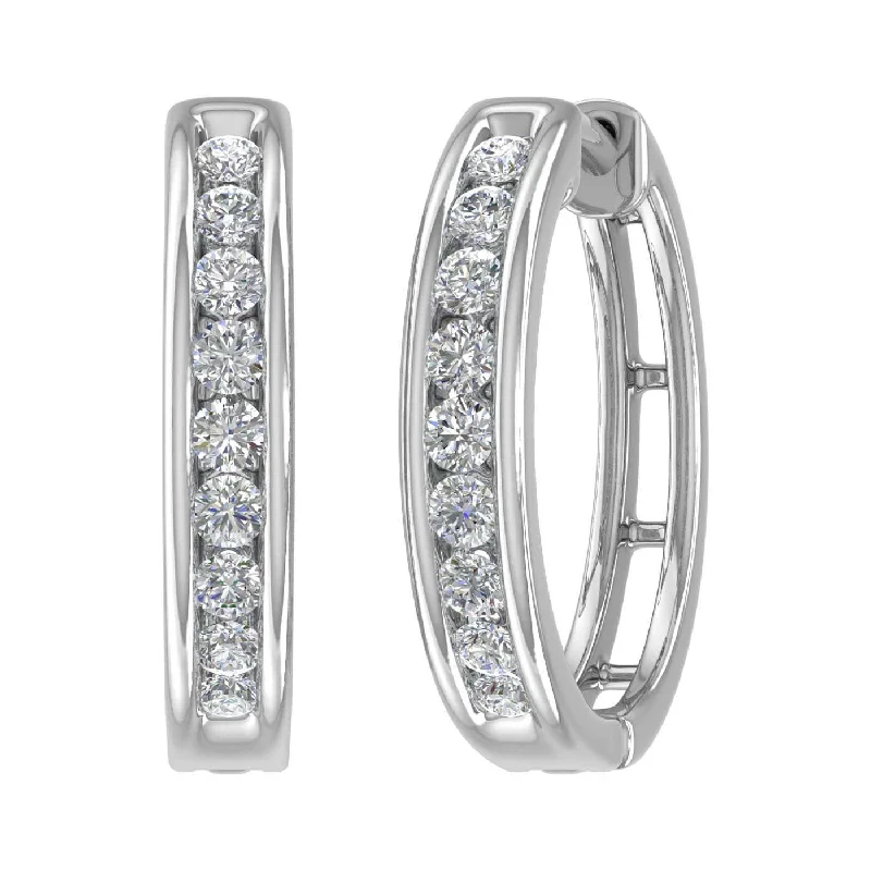 Unmissable Jewelry Sale – Shop Before It's Too Late Premium Fashion 1/2 Carat Diamond Hoop Earrings in Gold Unmissable Jewelry Sale – Shop Before It's Too Late Premium Fashion 1/2 Carat Diamond Hoop Earrings in Gold
