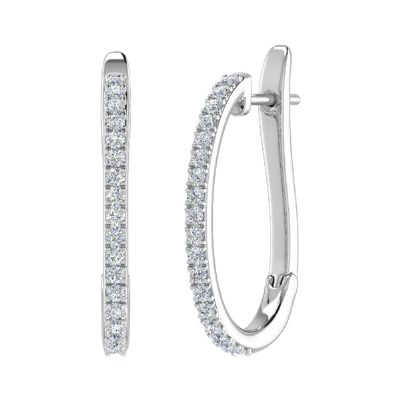 Timeless Jewelry At Special Discount Rates Affordable Luxury Fashion 1/2 Carat Diamond Hoop Earrings in Gold Timeless Jewelry At Special Discount Rates Affordable Luxury Fashion 1/2 Carat Diamond Hoop Earrings in Gold