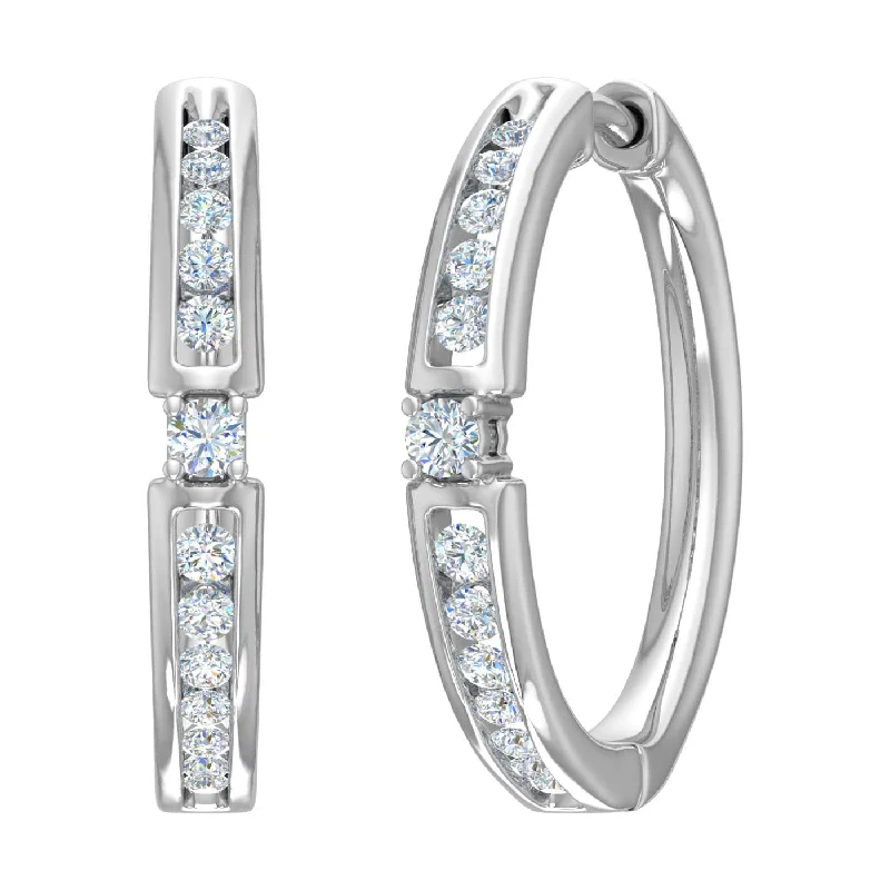 Limited-Time Jewelry Discounts – Shine Without The Splurge Budget Friendly 1/2 Carat Round Diamond Hoop Earrings in Gold Limited-Time Jewelry Discounts – Shine Without The Splurge Budget Friendly 1/2 Carat Round Diamond Hoop Earrings in Gold