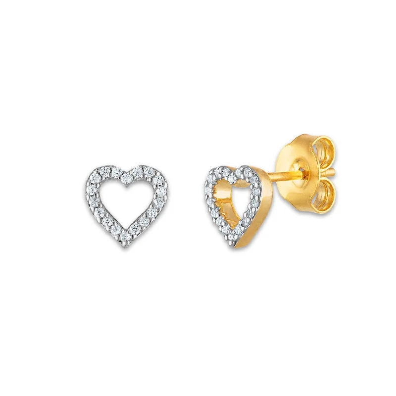 Luxury Jewelry Sale – Elegant Styles At Unbeatable Prices The Latest Fashion Trends 1/20 CTW Diamond Stud Heart Outline Earrings in 10KT Yellow Gold Luxury Jewelry Sale – Elegant Styles At Unbeatable Prices The Latest Fashion Trends 1/20 CTW Diamond Stud Heart Outline Earrings in 10KT Yellow Gold