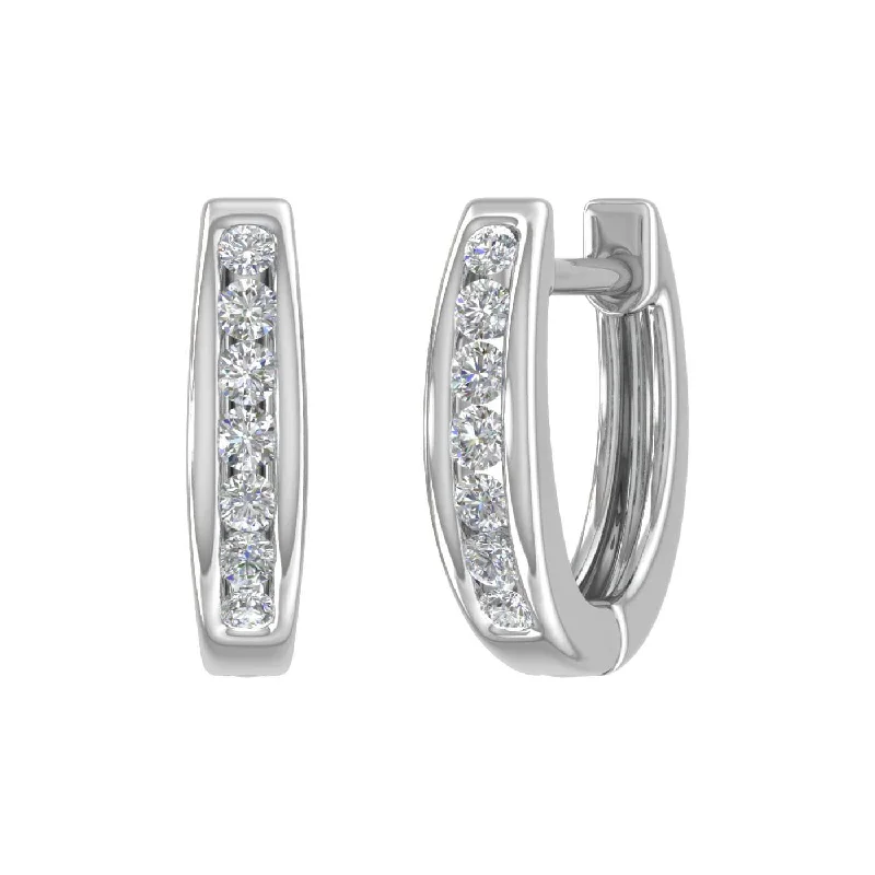 Jewelry Sale – Exclusive Styles At Lower Prices Affordable Luxury Fashion 1/4 Carat Channel Set Diamond Hoop Earrings in Gold Jewelry Sale – Exclusive Styles At Lower Prices Affordable Luxury Fashion 1/4 Carat Channel Set Diamond Hoop Earrings in Gold