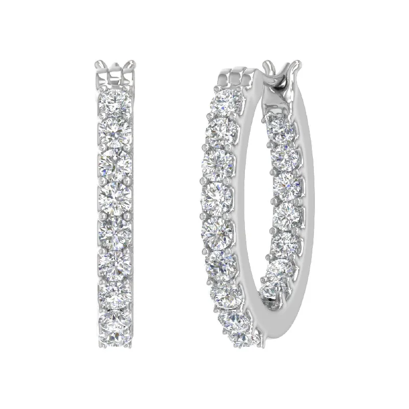 Personalized Jewelry Sale – Unique Gifts At Low Prices Exclusive Deals Online 1 Carat Prong Set Diamond Inside-out Hoop Earrings in Gold Personalized Jewelry Sale – Unique Gifts At Low Prices Exclusive Deals Online 1 Carat Prong Set Diamond Inside-out Hoop Earrings in Gold