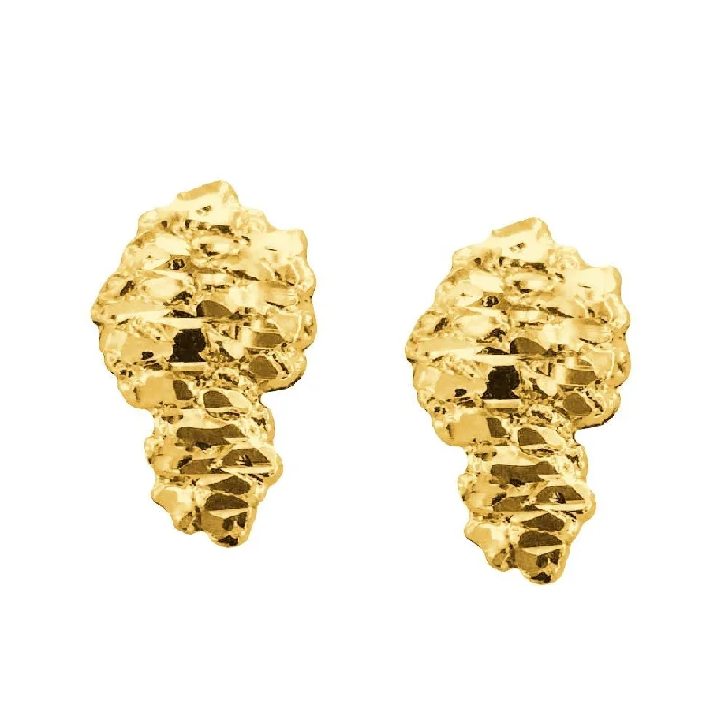 Limited-Time Offer On Elegant Jewelry Pieces Trendy Styles 10KT Yellow Gold 17X10MM Stud Nugget Earrings Limited-Time Offer On Elegant Jewelry Pieces Trendy Styles 10KT Yellow Gold 17X10MM Stud Nugget Earrings
