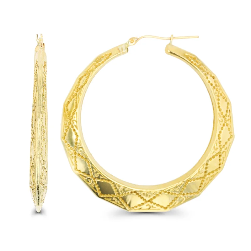 Buy More, Save More On Stunning Jewelry Pieces Big Discounts 10KT Yellow Gold 40X5.3MM Hoop Earrings Buy More, Save More On Stunning Jewelry Pieces Big Discounts 10KT Yellow Gold 40X5.3MM Hoop Earrings