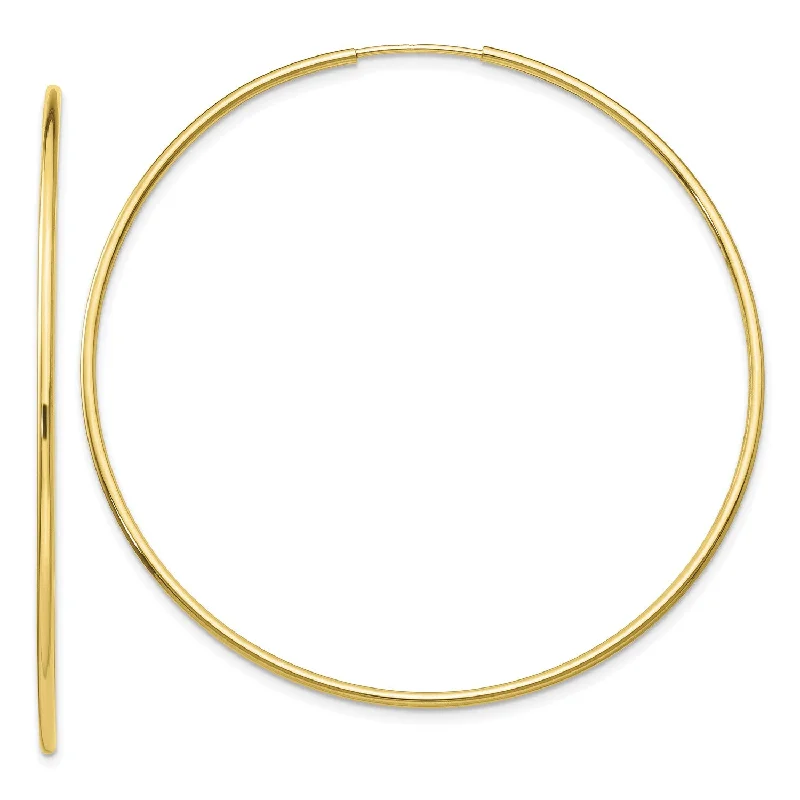 Jewelry Clearance Sale – Final Reductions Fashion Forward 10KT Yellow Gold 54X1.2MM Endless Hoop Earrings Jewelry Clearance Sale – Final Reductions Fashion Forward 10KT Yellow Gold 54X1.2MM Endless Hoop Earrings