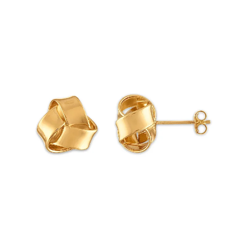 Premium Diamond Jewelry For Unforgettable Moments Swimwear Summer Blowout 10KT Yellow Gold Stud Love Knot Earrings Premium Diamond Jewelry For Unforgettable Moments Swimwear Summer Blowout 10KT Yellow Gold Stud Love Knot Earrings