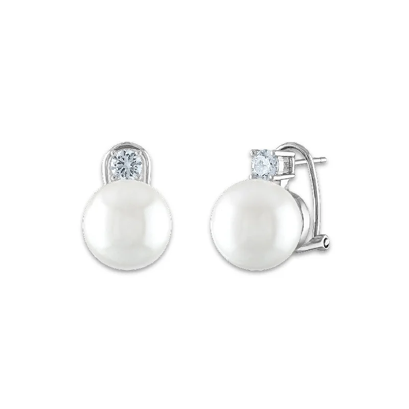 Exclusive Jewelry Discounts – Shop Now For Savings Trendy Threads 12MM Round Shell Pearl and Cubic Zirconia Earrings in Sterling Silver Exclusive Jewelry Discounts – Shop Now For Savings Trendy Threads 12MM Round Shell Pearl and Cubic Zirconia Earrings in Sterling Silver