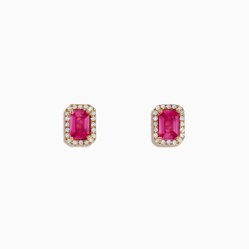 Shop Dazzling Jewelry At The Best Prices Enjoy Discount 14K Rose Gold Pink Sapphire and Diamond Earrings Shop Dazzling Jewelry At The Best Prices Enjoy Discount 14K Rose Gold Pink Sapphire and Diamond Earrings