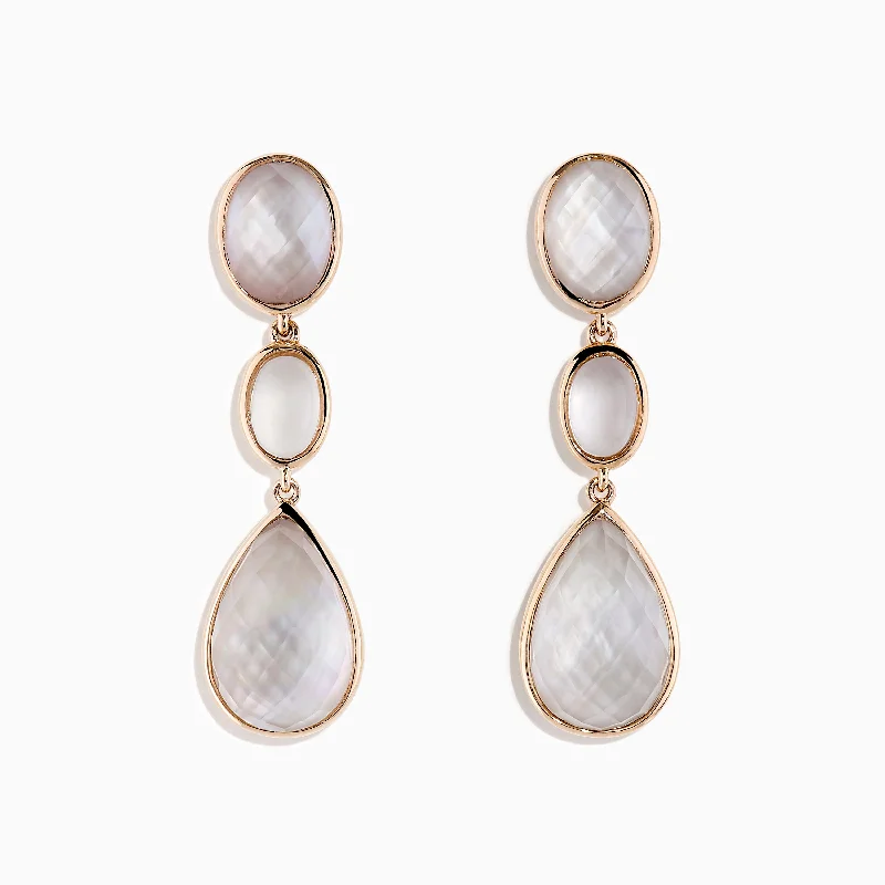 Limited Stock On Premium Jewelry At Low Prices Best Deals Of The Season 14K Rose Gold Quartz Crystal, Rose Quartz and Pink Mother Of Pearl Earrings Limited Stock On Premium Jewelry At Low Prices Best Deals Of The Season 14K Rose Gold Quartz Crystal, Rose Quartz and Pink Mother Of Pearl Earrings