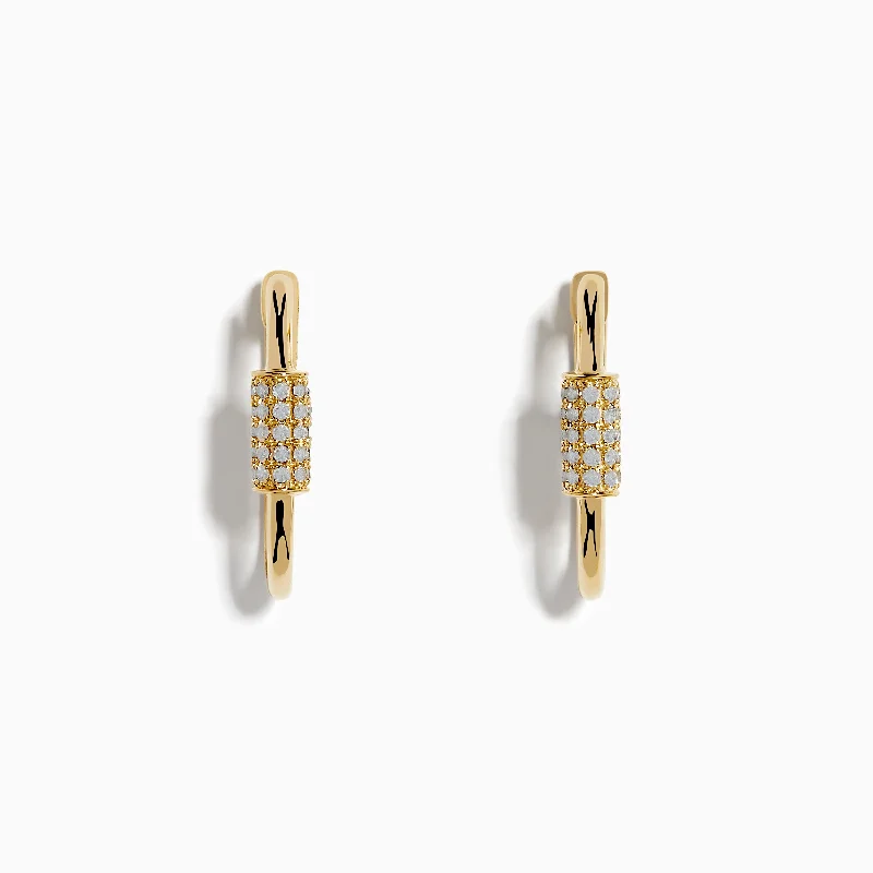 Trending Jewelry Styles Now At Limited-Time Discounts Trendy Women'S Wear Collection 14K Yellow Gold Diamond Hoop Earrings Trending Jewelry Styles Now At Limited-Time Discounts Trendy Women'S Wear Collection 14K Yellow Gold Diamond Hoop Earrings