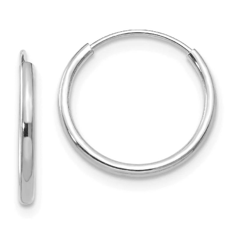 Don't Miss Out On Jaw-Dropping Jewelry Discounts Urban Style Promotions 14KT White Gold 13MM Hoop Earrings Don't Miss Out On Jaw-Dropping Jewelry Discounts Urban Style Promotions 14KT White Gold 13MM Hoop Earrings