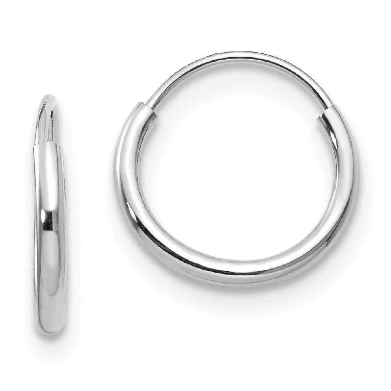 Exclusive Gemstone Jewelry At Special Prices Minimalist Fashion Sale 14KT White Gold 8MM Endless Hoop Earrings Exclusive Gemstone Jewelry At Special Prices Minimalist Fashion Sale 14KT White Gold 8MM Endless Hoop Earrings