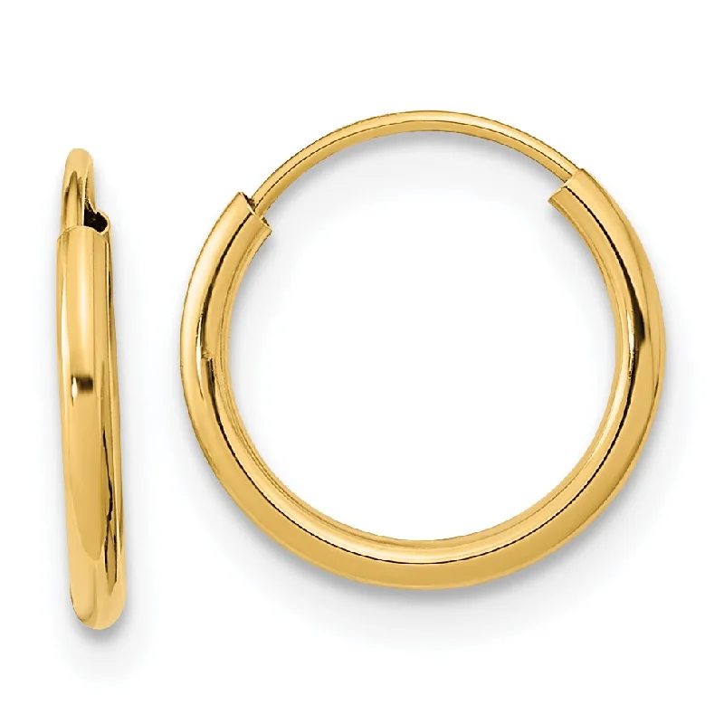 Special Jewelry Deals – Upgrade Your Collection Elegant Fashion Offers 14KT Yellow Gold 12MM Endless Hoop Earrings Special Jewelry Deals – Upgrade Your Collection Elegant Fashion Offers 14KT Yellow Gold 12MM Endless Hoop Earrings