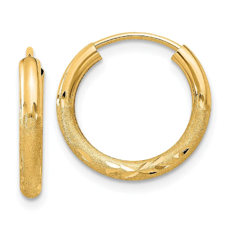 Jewelry Sale Alert – Shop Timeless Elegance Today Sophisticated Fashion 14KT Yellow Gold 15X2MM Diamond-cut Endless Hoop Earrings Jewelry Sale Alert – Shop Timeless Elegance Today Sophisticated Fashion 14KT Yellow Gold 15X2MM Diamond-cut Endless Hoop Earrings