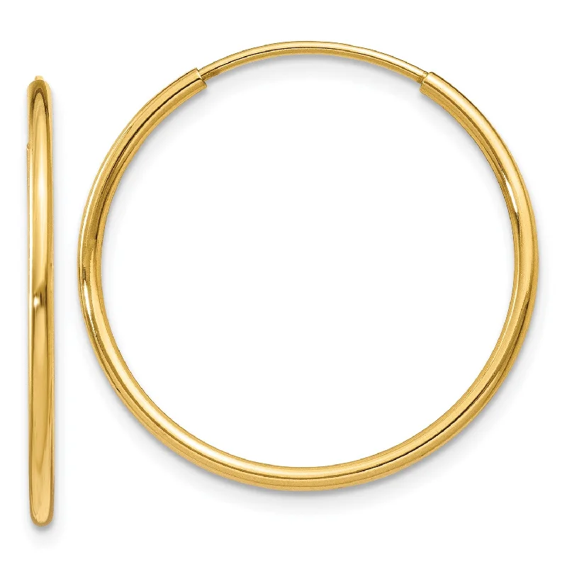 Flash Sale On Elegant Jewelry – Don't Miss Out Quick Grab Deals 14KT Yellow Gold 25X1.25MM Hoop Earrings Flash Sale On Elegant Jewelry – Don't Miss Out Quick Grab Deals 14KT Yellow Gold 25X1.25MM Hoop Earrings