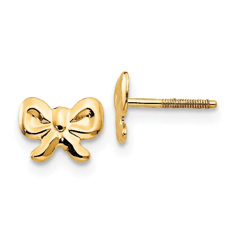 Holiday Jewelry Sale – Perfect Gifts At Great Prices Fall Sale, Prices Drop 14KT Yellow Gold 6X7MM Stud Bow Earrings Holiday Jewelry Sale – Perfect Gifts At Great Prices Fall Sale, Prices Drop 14KT Yellow Gold 6X7MM Stud Bow Earrings
