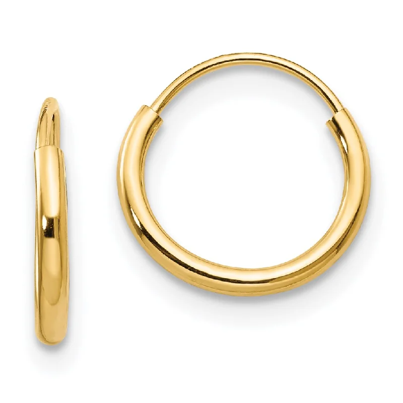 Exclusive Jewelry Offers – Sparkle For Less Premium Fashion 14KT Yellow Gold 8MM Endless Hoop Earrings Exclusive Jewelry Offers – Sparkle For Less Premium Fashion 14KT Yellow Gold 8MM Endless Hoop Earrings