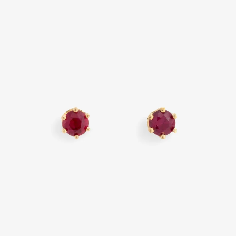 Fashion-Forward Jewelry At Exclusive Discounts Crazy Discounts, Hurry Up 3mm Ruby Studs | E1902R