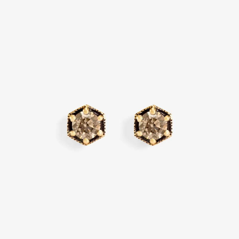 Once-A-Year Jewelry Deals – Shop Before They’Re Gone Fashion Forward 4.5mm Brown Diamond Hexagon Studs | E9905BR Once-A-Year Jewelry Deals – Shop Before They’Re Gone Fashion Forward 4.5mm Brown Diamond Hexagon Studs | E9905BR