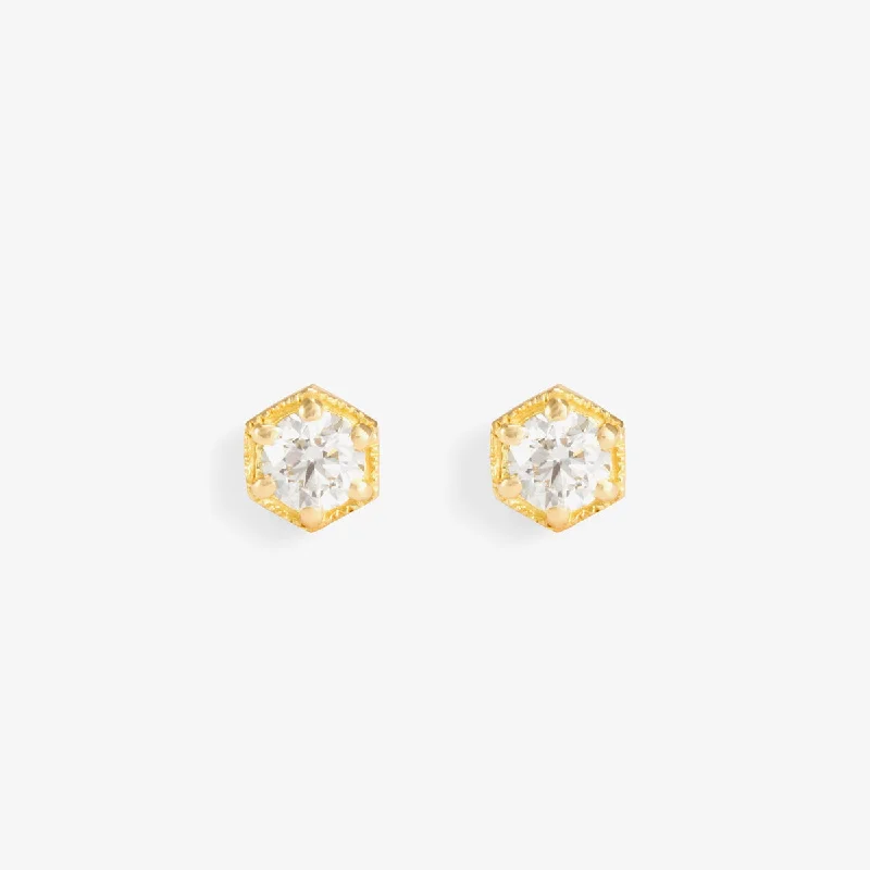 Don't Miss These Dazzling Jewelry Discounts Fast Fashion Favorites 4.5mm White Diamond Hexagon Studs | E9905W Don't Miss These Dazzling Jewelry Discounts Fast Fashion Favorites 4.5mm White Diamond Hexagon Studs | E9905W