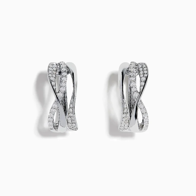 Exclusive Jewelry Offers – Shine For Less Fashion Forward, Function First 925 Silver Diamond Crossover Hoop Earrings Exclusive Jewelry Offers – Shine For Less Fashion Forward, Function First 925 Silver Diamond Crossover Hoop Earrings