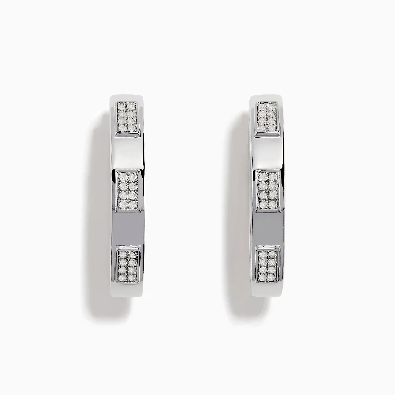 Exclusive Jewelry Bundles At Discounted Rates Explore What'S New 925 Sterling Silver Diamond Hoop Earrings