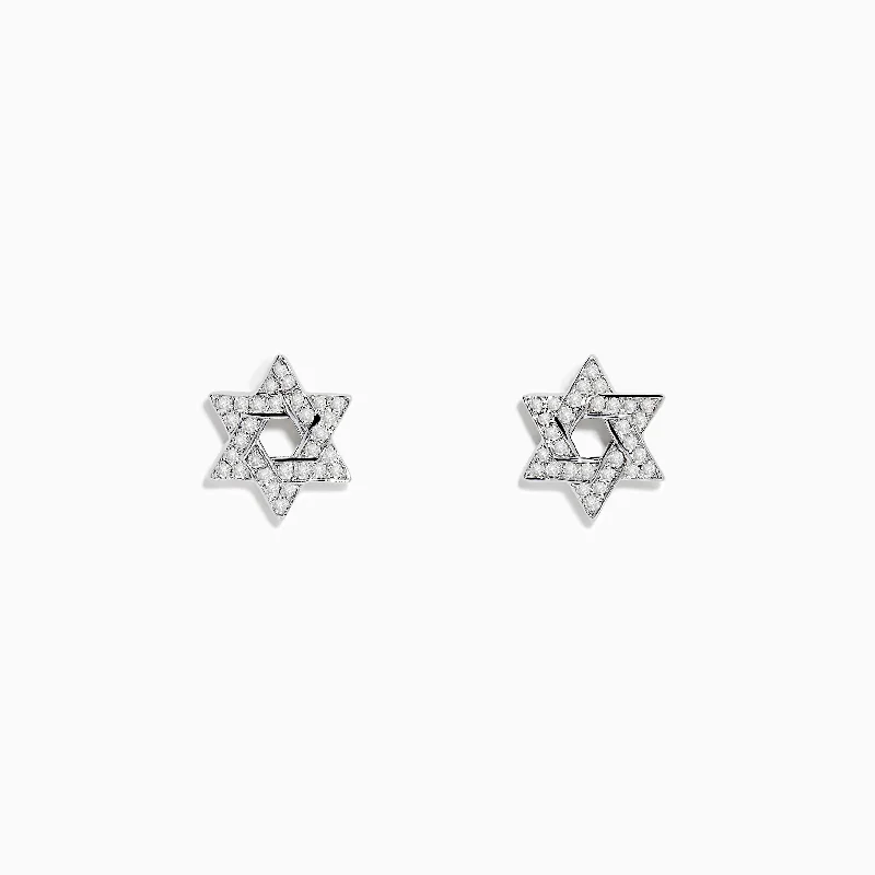Shop Modern Jewelry Collections With Exclusive Discounts Hurry Before It'S Gone 925 Sterling Silver Diamond Star of David Earrings Shop Modern Jewelry Collections With Exclusive Discounts Hurry Before It'S Gone 925 Sterling Silver Diamond Star of David Earrings